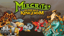 miscrits sunfall kingdom is a video game with a lot of cartoon characters