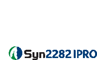 a logo for syn2282 ipro with a green circle