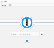 a computer screen that says unlock 1password help