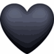 a black heart emoji is on a white background .