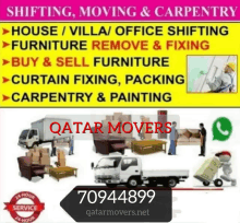 a poster advertising shifting moving and carpentry services