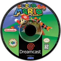 a super mario 64 dreamcast game disc
