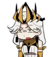 a cartoon of a woman with a crown on her head .