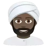 a man with a beard and a white turban