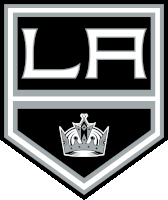 a black and white logo for the la kings