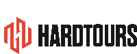 a logo for a company called hardtours is shown on a white background