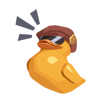 a yellow duck wearing a hat and sunglasses