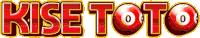 a red and gold logo for rise toto with a pool ball in the center