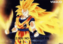 a picture of a cartoon character with the caption rule 936 no correrse en