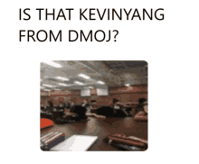 a blurred image of a classroom with the words " is that kevinyang from dmoji " above it