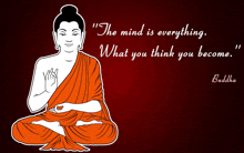 a drawing of buddha with a quote from buddha