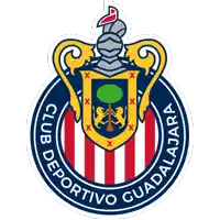 a logo for club deportivo guadalajara with a tree in the middle