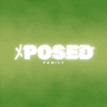 a green background with a white xposed family logo on it