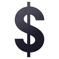 a black dollar sign with the letter s on it