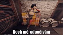 a screenshot of a video game with the words nech me odpocivam on the bottom