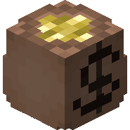 a block with a dollar sign on it in minecraft