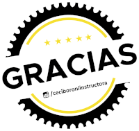 a black and yellow circle with the word gracias in the center