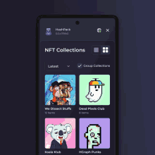 a screenshot of a nft collections page on a smartphone