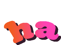 the word na is written in orange and pink