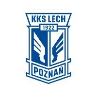 a blue and white logo for kks lech poznan