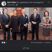 a facebook post by gert palm shows a group of people