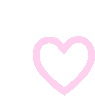 a pink heart on a white background with a shadow .