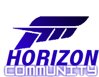 a logo for the horizon community is shown