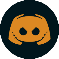 a discord icon with stitches on it