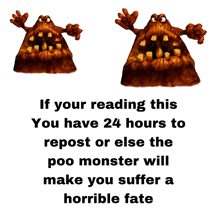 a poster that says if you read this you have 24 hours to repost