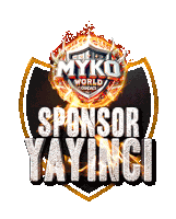 a logo that says myko world sponsor yayinci