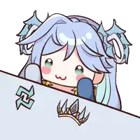 a cartoon drawing of a girl with long white hair and a crown on her head