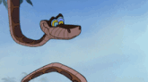 kaa the snake from the jungle book is looking at something