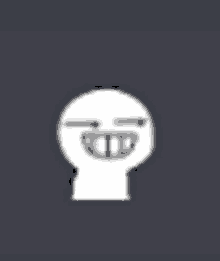 a cartoon drawing of a person 's head with a smiley face .