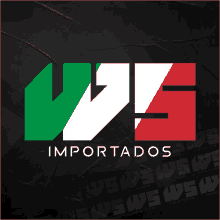 a logo for importados with a green white and red design