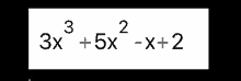 3x + 5x = x + 2 is written on a black background