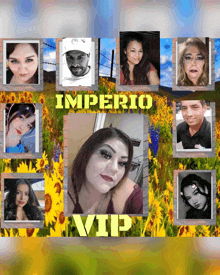 a collage of people with the words imperio vip on the bottom