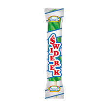 a package of swirlrek candy with a stick in it