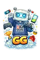 an illustration of a robot with a hoodie that says digi 995