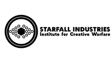 starfall industries institute for creative warfare logo on a white background