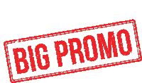 a stamp that says big promo on it