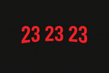 a black background with the number 23 in red