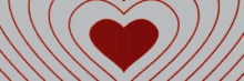 a red heart is surrounded by lines on a white background .