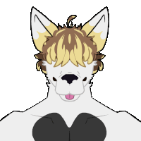 a drawing of a furry animal with a heart on its chest