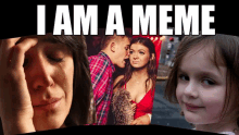 a poster that says i am a meme with pictures of people