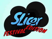 a logo for the slicer festival edition shows a cloud in the background