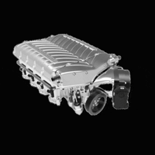 a black and white drawing of a car engine