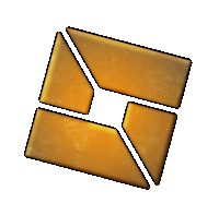 a yellow square with a white star in the center