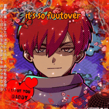a drawing of a boy with the words it 's so futover
