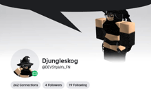 a screenshot of a person 's profile that says djungleskog on it