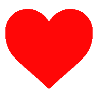 a red heart on a white background that looks like a playing card